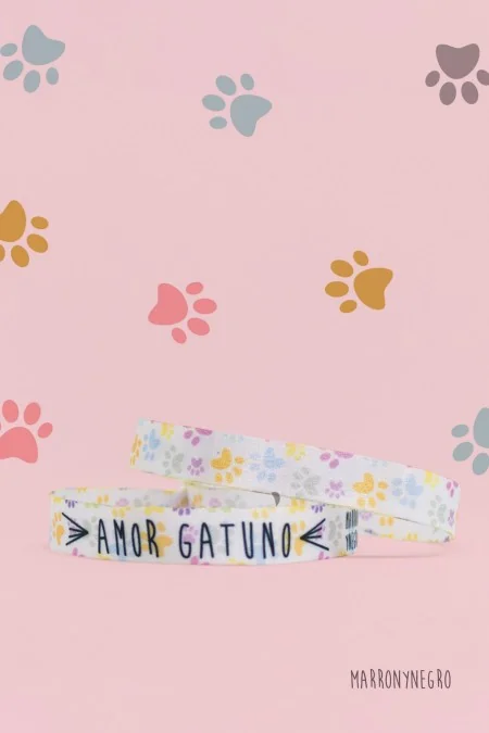 Producto: Pulsera Amor Gatuno - Marronynegro