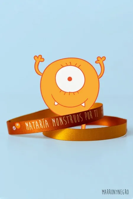 Producto: Pulsera Mataría monstruos por ti - Marronynegro