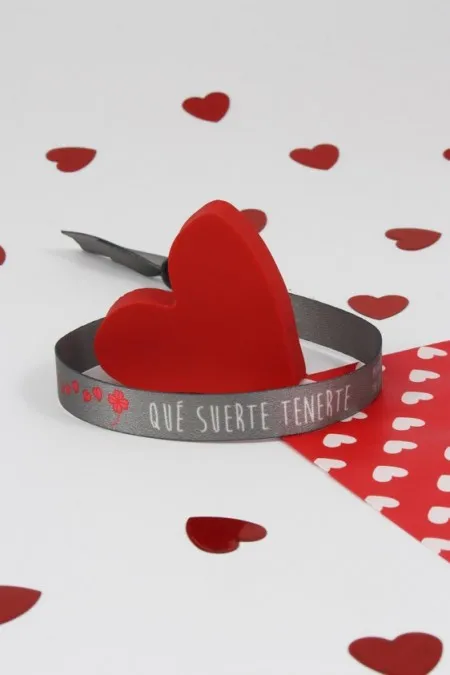 Producto: Pulsera Que suerte tenerte - Marronynegro