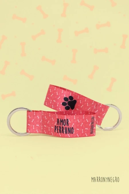 Producto: Llavero Amor Perruno - Marronynegro
