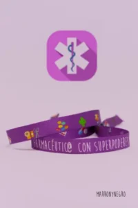 Producto: Pulsera Farmacéutic@ con superpoderes - Marronynegro