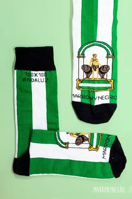 Producto: Calcetines 100×100 Andaluz - Marronynegro