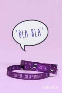 Producto: Pulsera Logopeda con superpoderes - Marronynegro