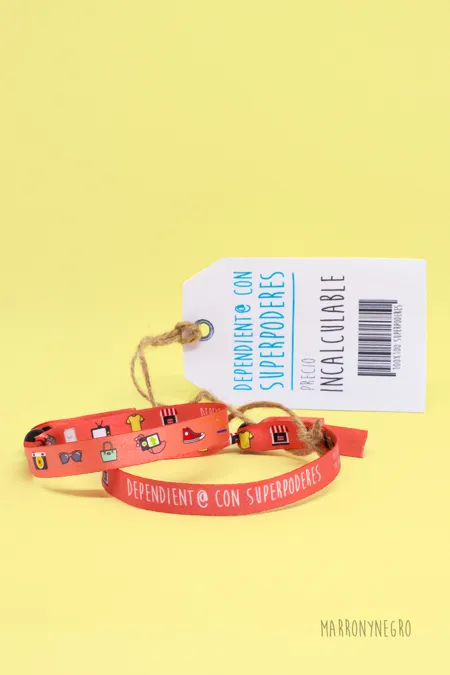 Producto: Pulsera Dependient@ con superpoderes - Marronynegro
