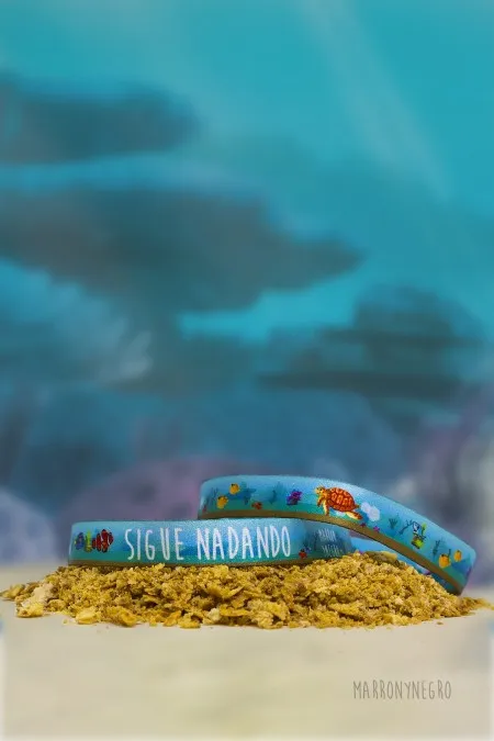 Producto: Pulsera Sigue Nadando - Marronynegro