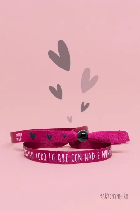 Producto: Pulsera Contigo Todo Lo Que Con Nadie Nunca - Marronynegro