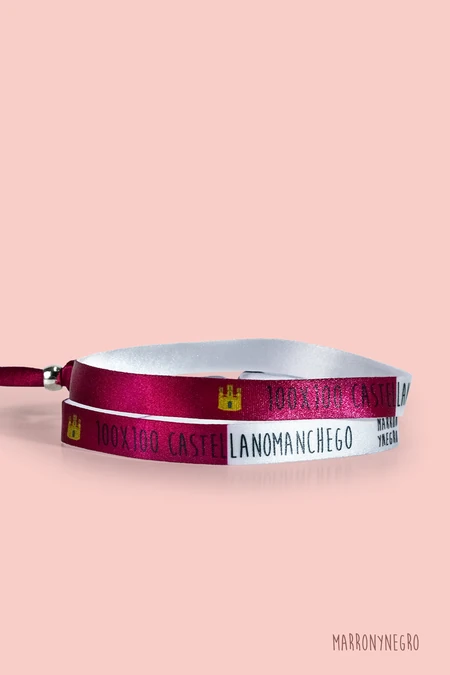 Producto: Pulsera 100×100 Castellanomanchego - Marronynegro