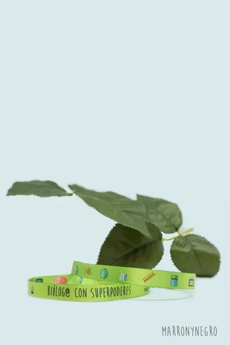 Producto: Pulsera Biólog@ con superpoderes - Marronynegro
