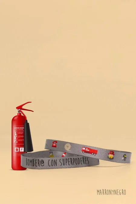 Producto: Pulsera Bombero con superpoderes - Marronynegro