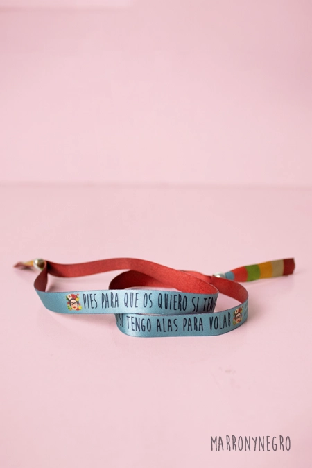 Producto: Pulsera Frida Kahlo - Marronynegro