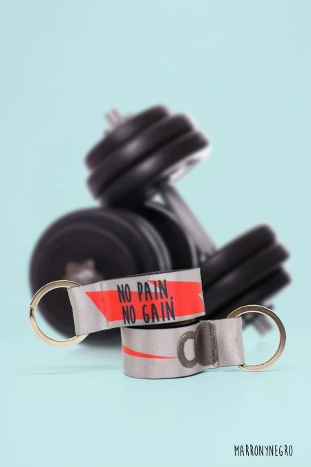 Producto: Llavero No pain no gain - Marronynegro