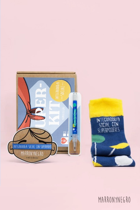 Producto: Pack Integrador/a Social con superpoderes - Marronynegro