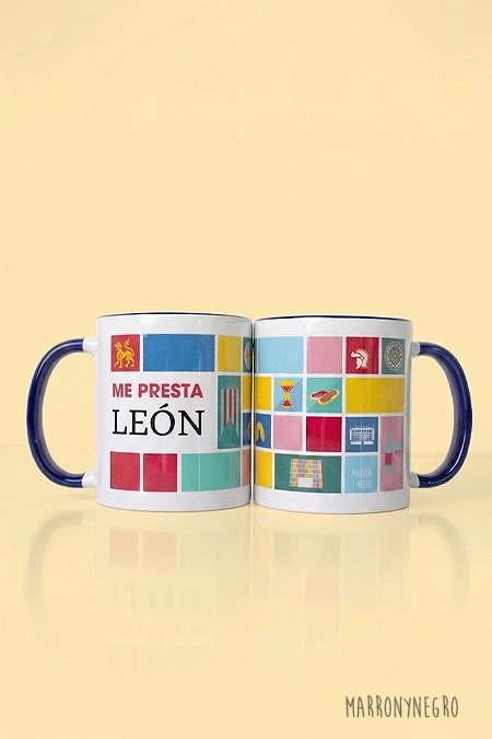 Producto: Taza Me presta León - Marronynegro