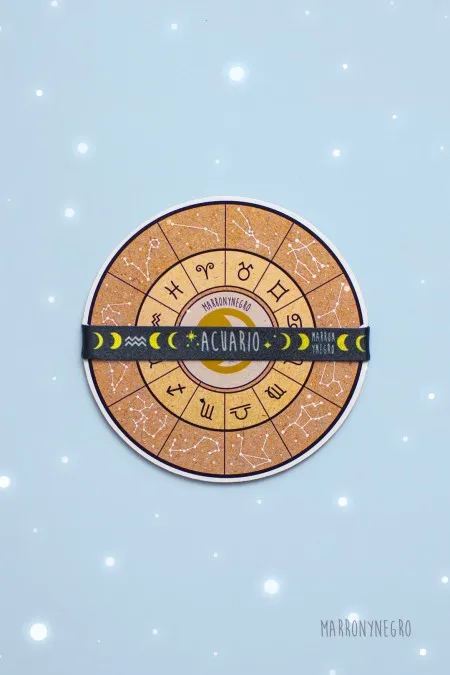 Producto: Pulsera Horóscopo Acuario - Marronynegro