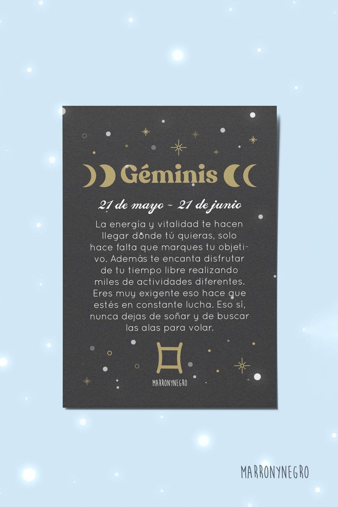Postal Horóscopo Géminis. Regalo original