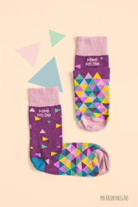 Producto: Pack 2 calcetines Mamá Molona + Mamá Primeriza - Marronynegro