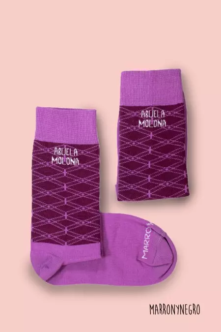 Producto: Calcetines Abuela Molona - Marronynegro