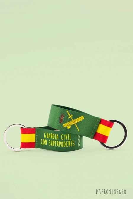 Producto: Llavero Guardia Civil con superpoderes - Marronynegro