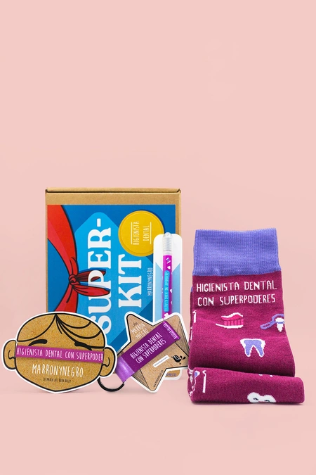 Producto: Pack Higienista Dental con superpoderes - Marronynegro