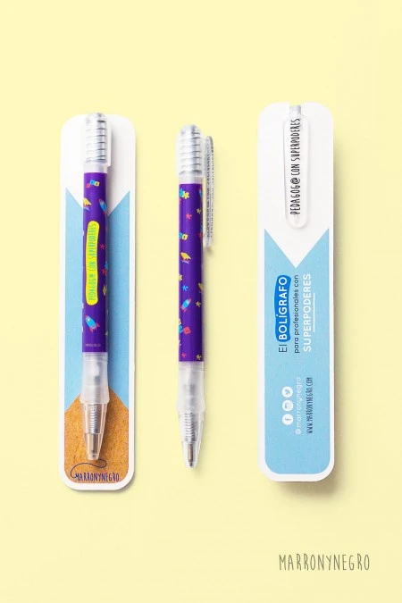 Producto: Boli Pedagogo con superpoderes - Marronynegro