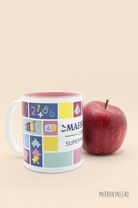 Producto: Taza Maestr@ con superpoderes - Marronynegro