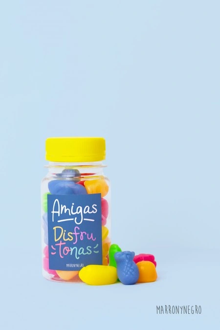 Producto: Pildorero Amigas disfrutonas - Marronynegro