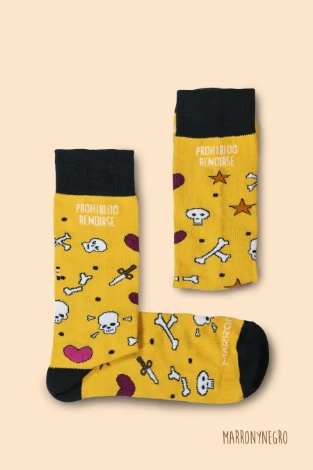 Producto: Calcetines Prohibido rendirse - Marronynegro