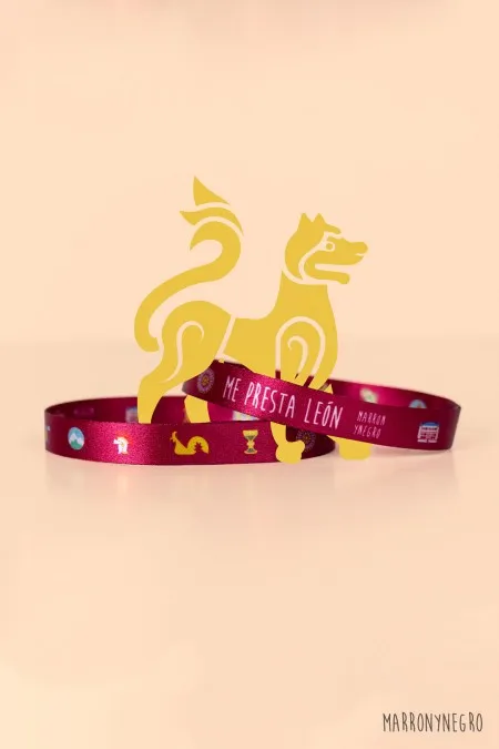Producto: Pulsera Me presta León - Marronynegro