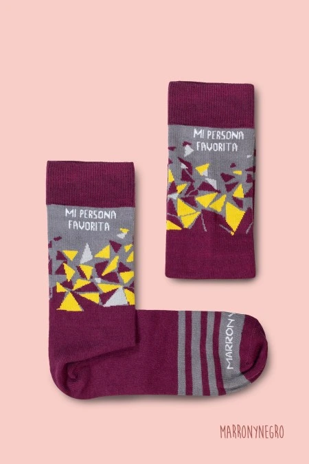 Producto: Calcetines «Mi persona favorita» - Marronynegro