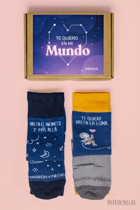 Producto: Pack combo Contigo hasta el infinito + Te quiero hasta la luna - Marronynegro