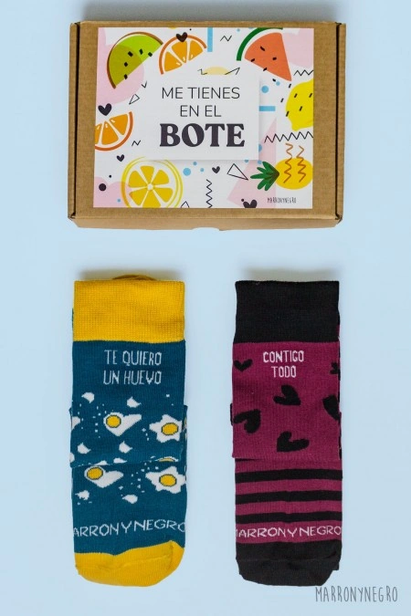 Producto: Pack combo Te quiero un huevo + Contigo todo - Marronynegro