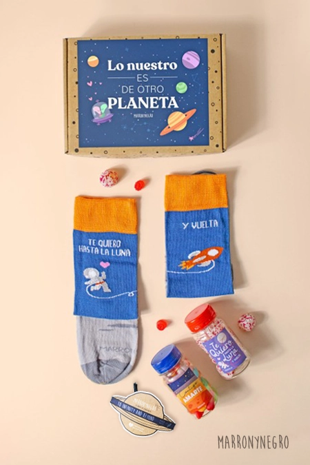 Producto: Pack Te quiero hasta la luna y vuelta - Marronynegro