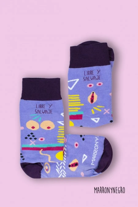 Producto: Calcetines Libre y salvaje - Marronynegro