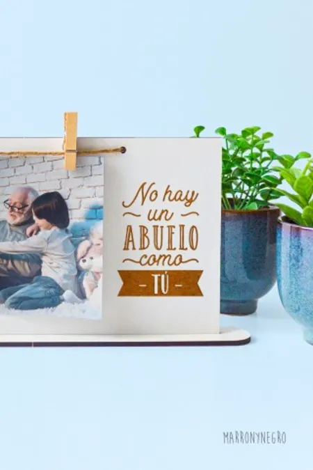 Producto: Portafotos No hay un abuelo como tú - Marronynegro