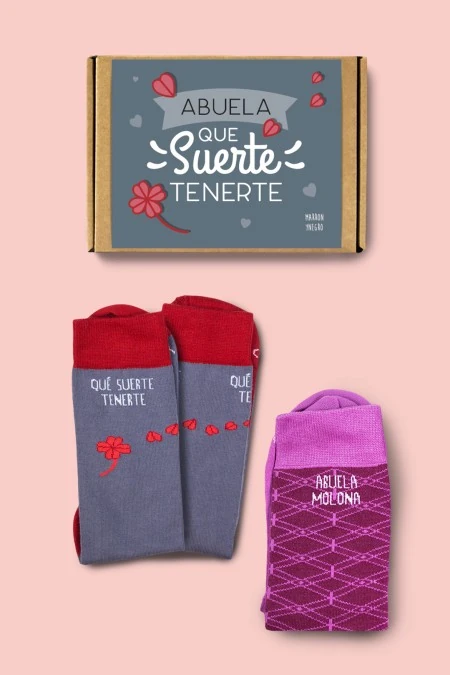 Producto: Pack combo Abuela Molona + Qué suerte tenerte - Marronynegro
