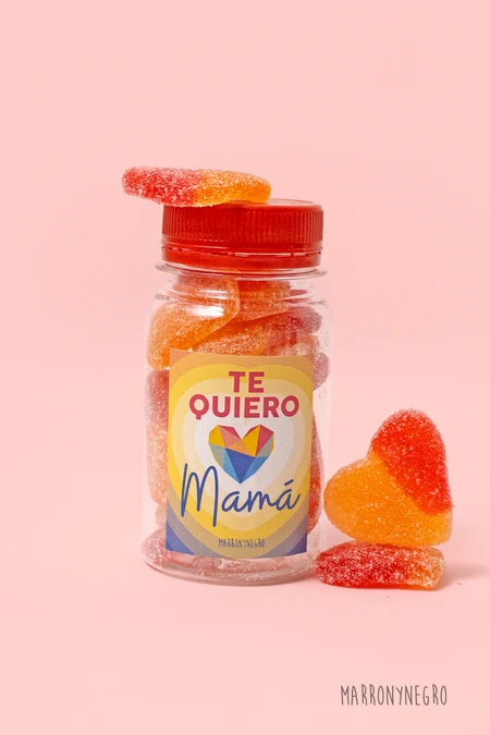 Producto: Pildorero Mamá te quiero - Marronynegro