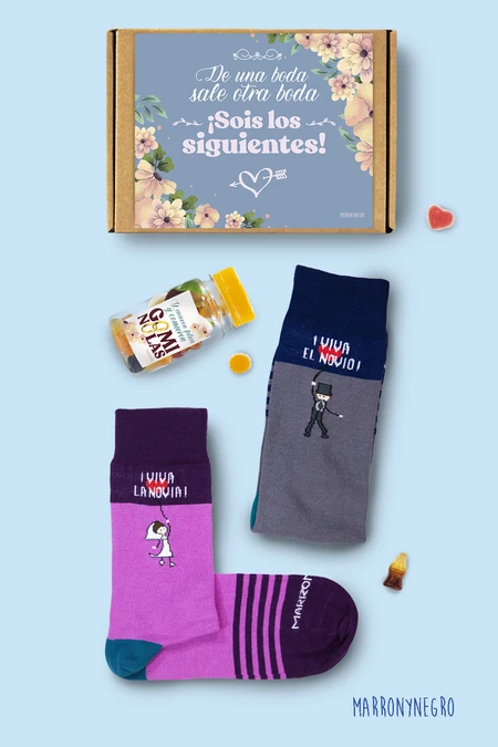 Producto: Pack ¡Sois los Siguientes!: Novio + Novia - Marronynegro
