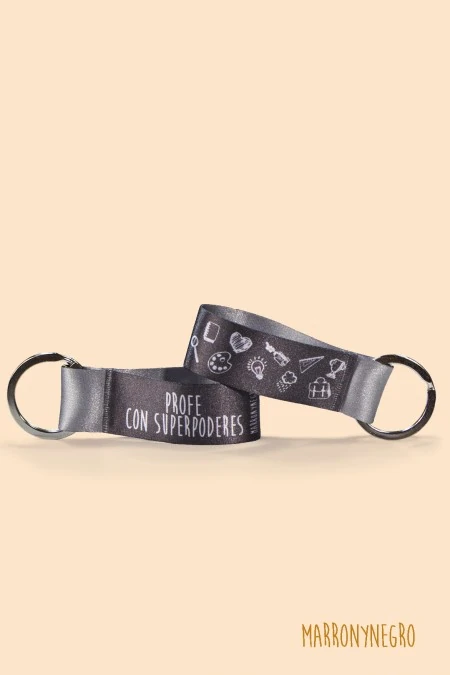 Producto: Llavero Profe con Superpoderes - Marronynegro