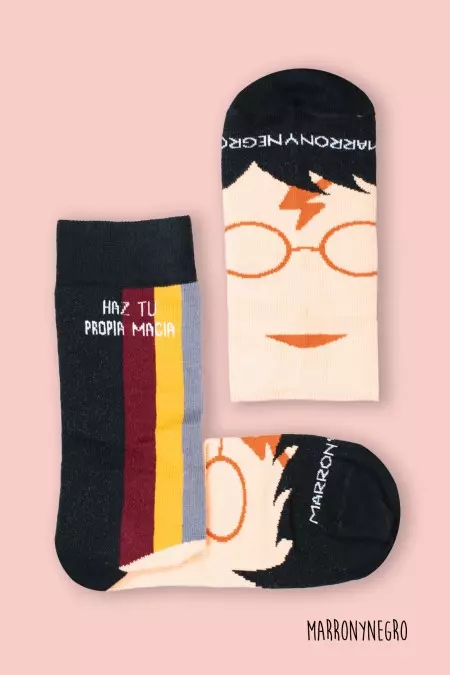 Producto: Calcetines Harry Potter – «Haz tu propia magia» - Marronynegro