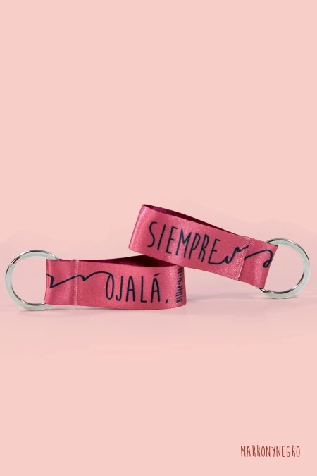 Producto: Llavero Ojalá siempre - Marronynegro