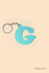 Producto: Llavero Inicial G - Marronynegro