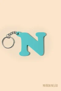 Producto: Llavero Inicial N - Marronynegro