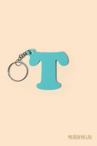 Producto: Llavero Inicial T - Marronynegro