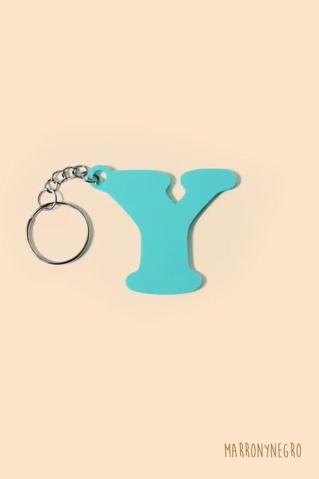 Producto: Llavero Inicial Y - Marronynegro