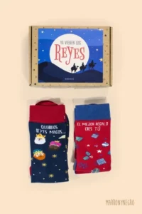 Producto: Pack Combo Calcetines «El mejor regalo eres tú» + Reyes Magos - Marronynegro