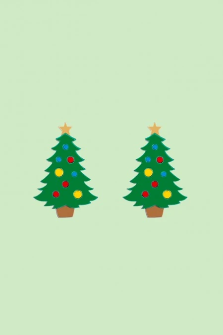 Producto: Pendientes Árbol de Navidad - Marronynegro