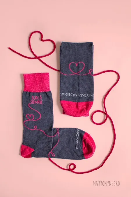 Producto: Calcetines Ojalá Siempre - Marronynegro