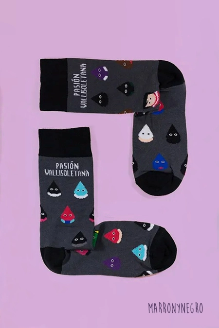 Producto: Calcetines Pasión Vallisoletana - Marronynegro