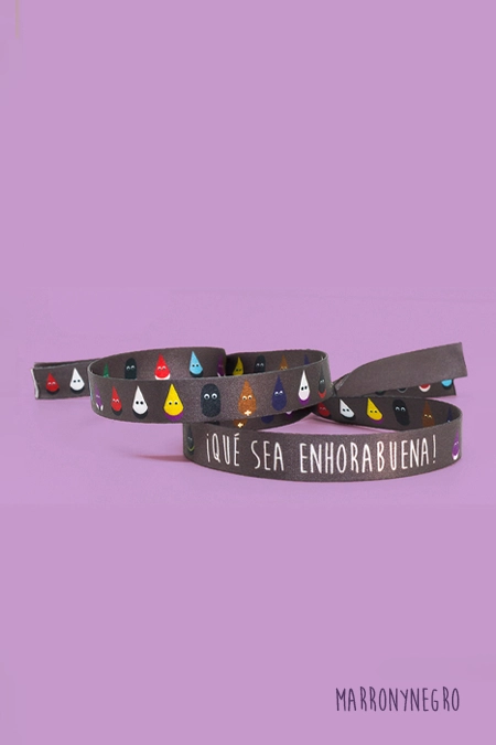 Producto: Pulsera ¡Que sea enhorabuena! - Marronynegro