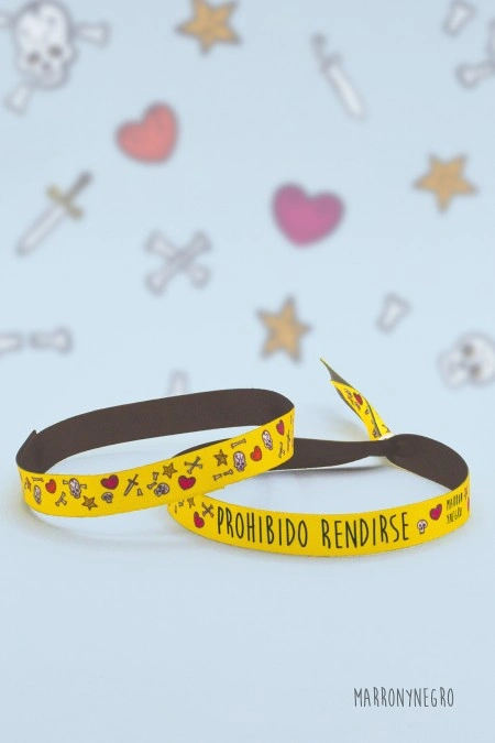 Producto: Pack Especial Alumnos: 10 pulseras Prohibido Rendirse - Marronynegro